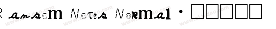 Ransom Notes Normal字体转换
